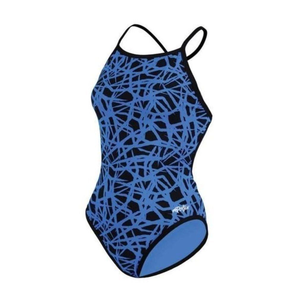Dolfin Girls Reversible Chloroban Bathing Suit Swimsuit Size 24/Kids 6 NWT $58